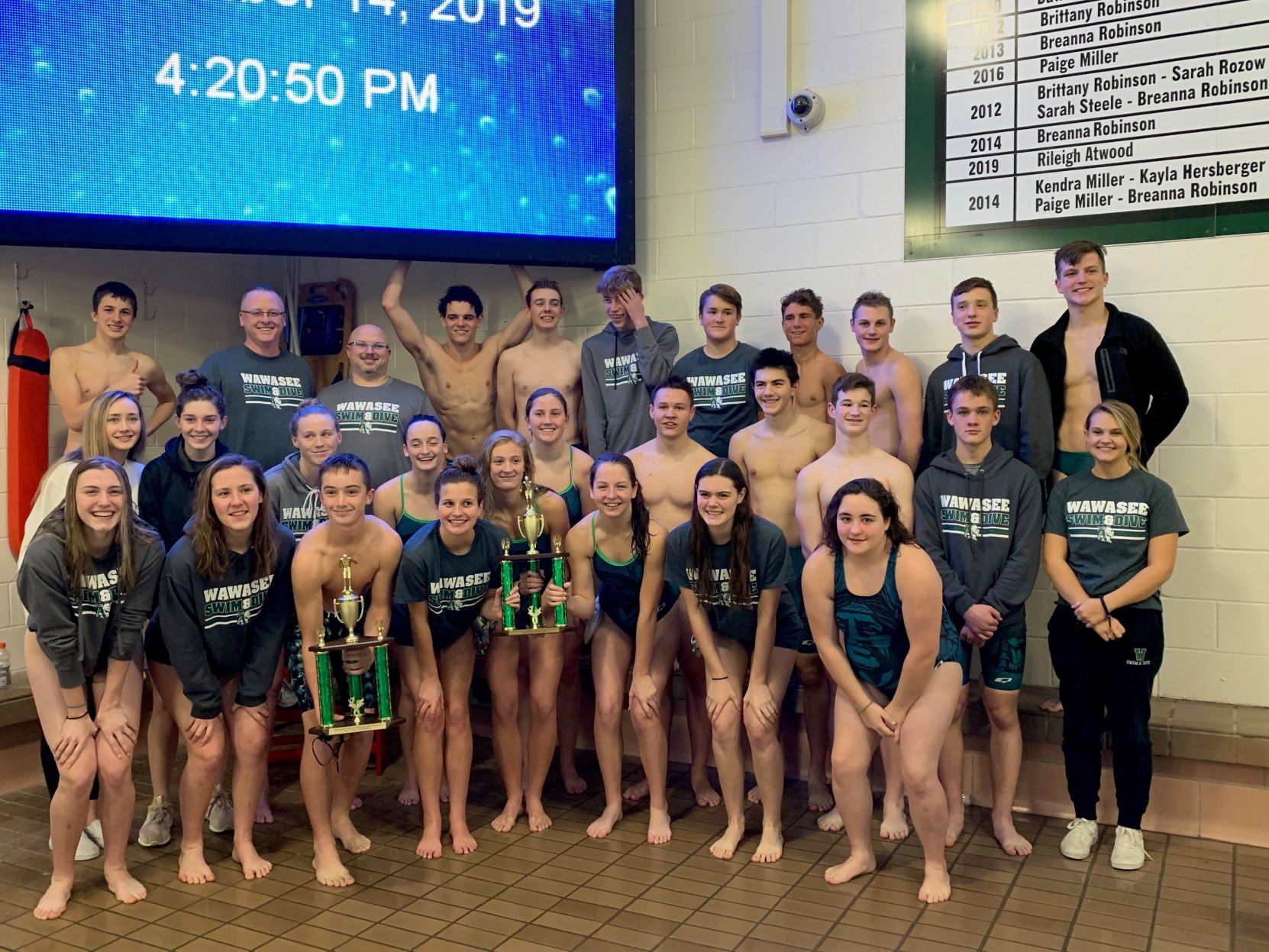 Wawasee swim team NLC 2020